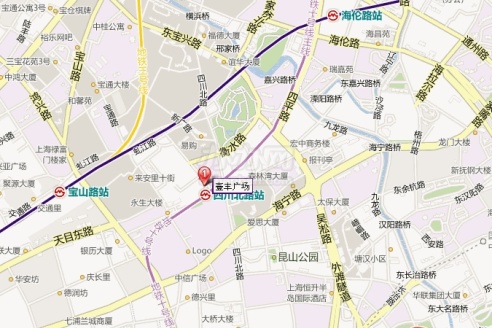 四川北路站出口!带简单装修!就在壹丰广场!